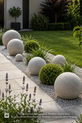 Product image of the product “Ball 40 cm, Cast stone, 40 cm Dia, Natural Colour. ”